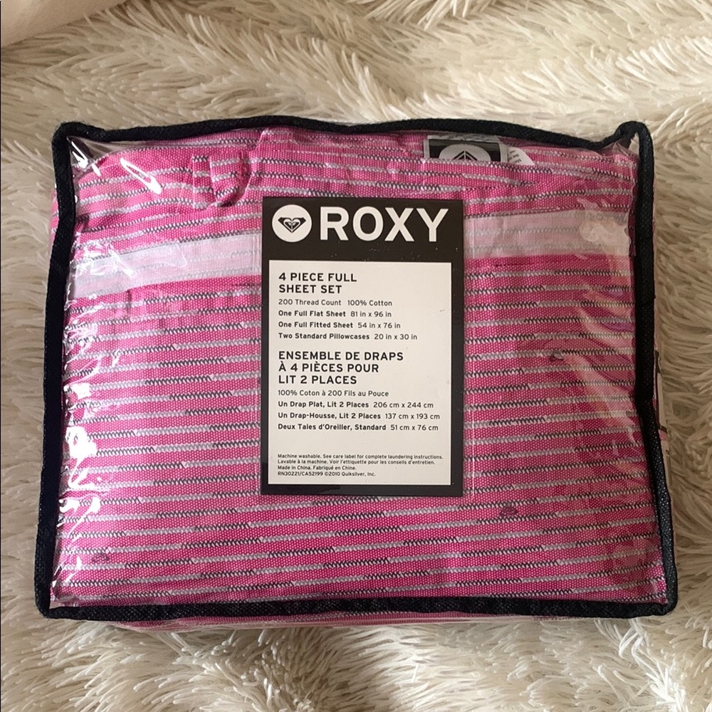 Roxy Pink Sheet Set Bedding - Picture 2 of 2